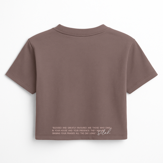 B&HF Boxy Crop Tee (Shiitake)