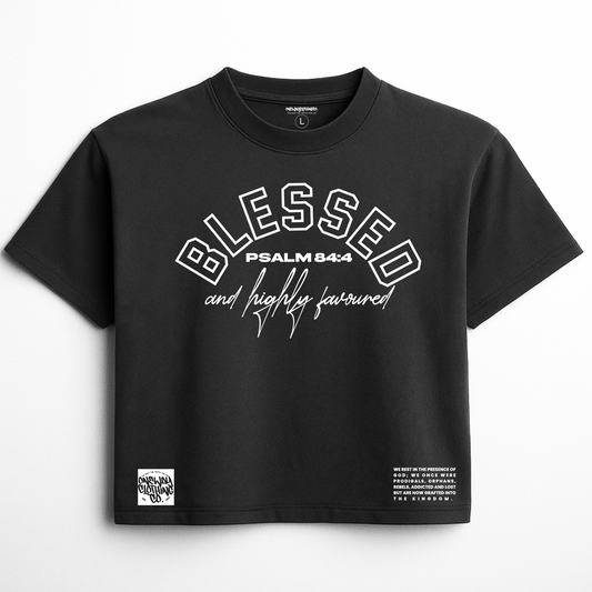 B&HF Boxy Crop Tee (Charcoal)