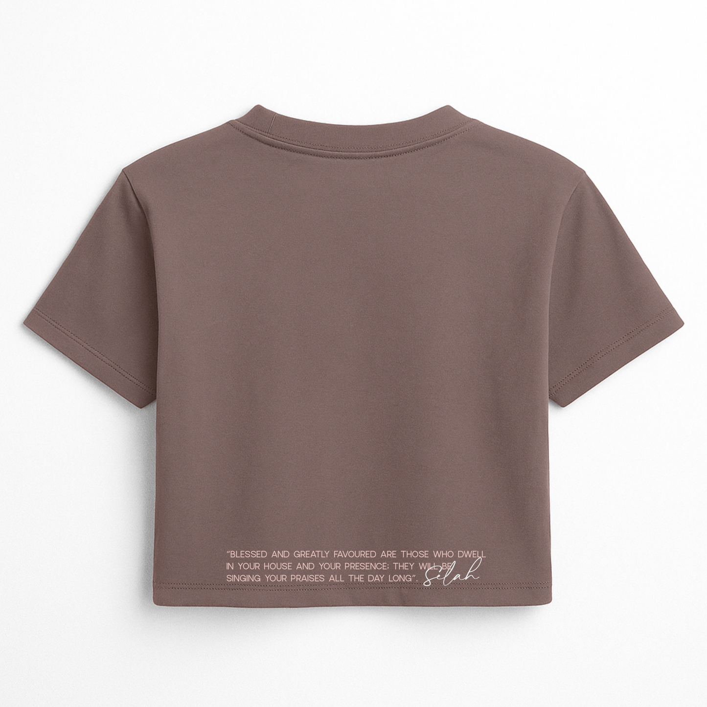 B&HF Boxy Crop Tee (Shiitake)