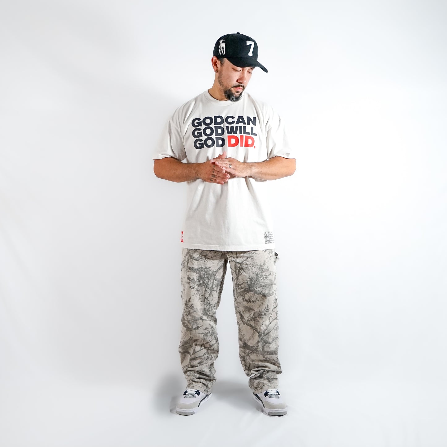 GOD DID BOXY TEE (WHITE)