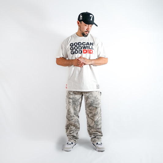 GOD DID BOXY TEE (WHITE)