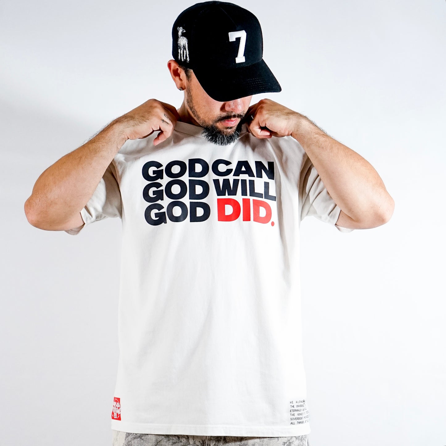 GOD DID BOXY TEE (WHITE)