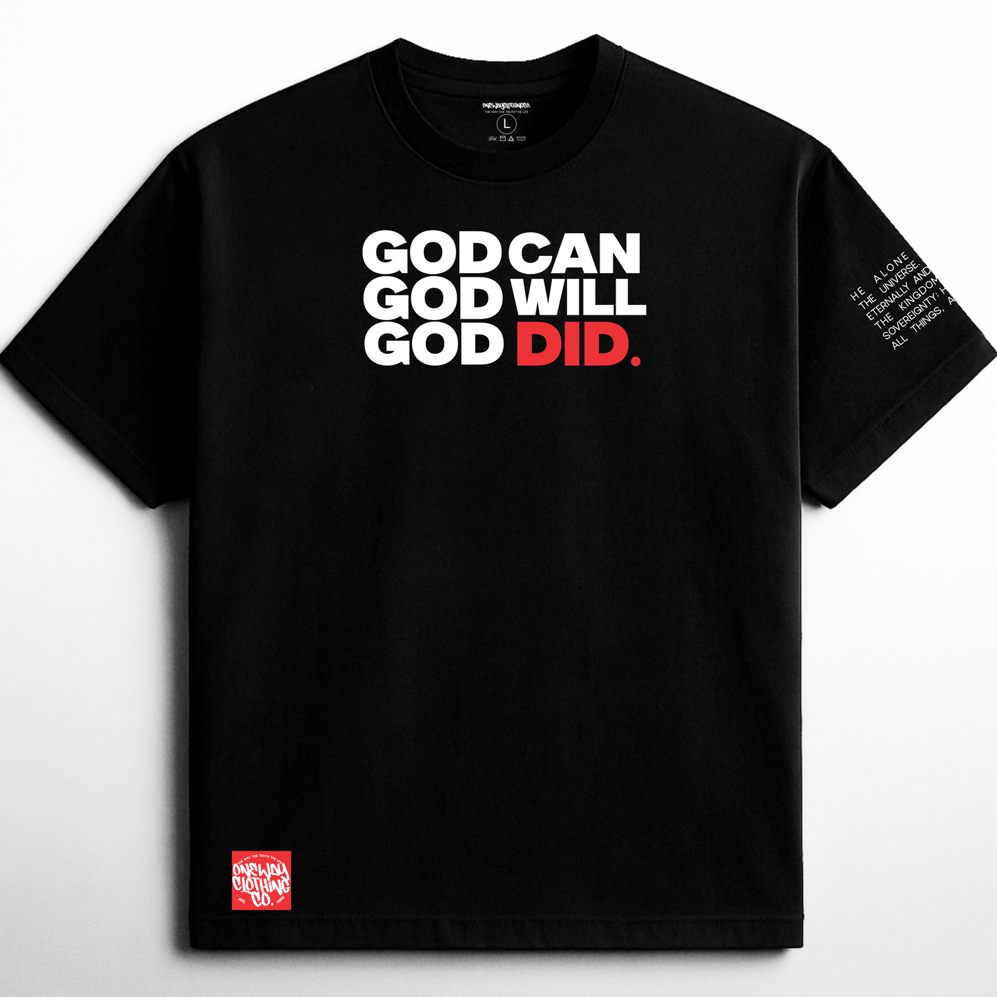 GOD DID BOXY TEE (BLACK)